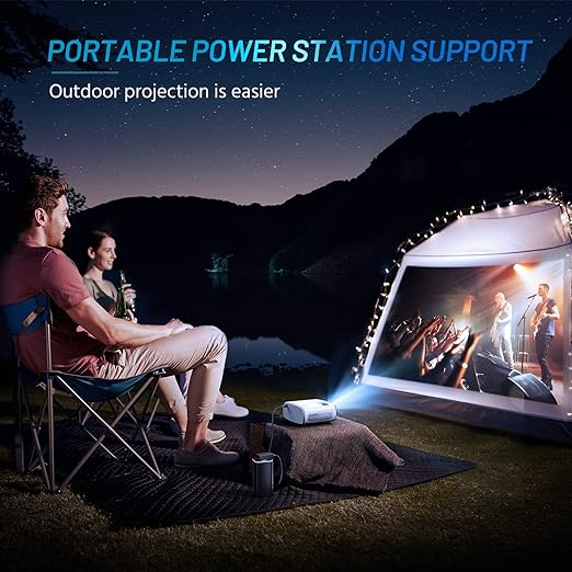 8000L Portable Projector with Tripod